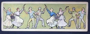 Gertrud Caspari Dance Original Watercolor Drawing - Picture 1 of 1