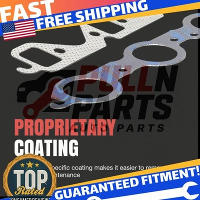 Fel-Pro MS90864 Exhaust Manifold Gasket Set for GM/Isuzu/Jeep 80-95 - Image 1 of 4