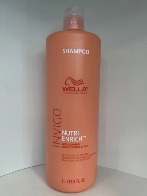 Champú Wella Invigo Nutri-Enrich nutritivo profundo para cabello seco y dañado 33,8 oz Foto 1 de 1