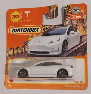Matchbox 2024 Tesla Model 3 White - Picture 1 of 1