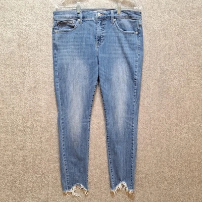 Lucky Brand Jeans Womens 14/32 A Ankle Skinny Ava Distressed Frayed Hem 34x27 - Image 1 of 4
