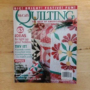 McCall's Quilting Magazine Nov Dec 2010 Quick Patterns Holiday Ideas Instruction - Picture 1 of 13