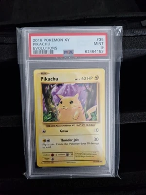 Pokemon Pikachu XY Evolutions Rare PSA 9 Mint - Bild 1 von 3