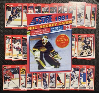 1991-92 Score Trading Cards Complete Your Set U Pick Wayne Gretzky 3/3 - Image 1 of 2