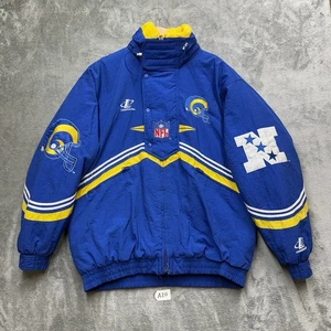 Vintage 90s St. Louis RAMS Vintage Logo Athletic NFL Pro Line Jacket Zip Size Large - Bild 1 von 19