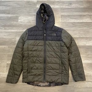 The North Face Reversible Mount Chimbo Camo Fleece Jacket Kids Size XL 18/20 - Picture 1 of 5