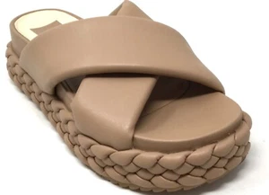 Dolce Vita Blume Women's Size 6.5 Cafe Stella Strap Criss Cross Platform Sandals - Picture 1 of 8