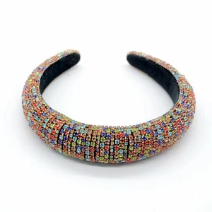 Damen Luxus Glitzer Stirnband - glänzender Haarschmuck Kristall Strass - Bild 1 von 16