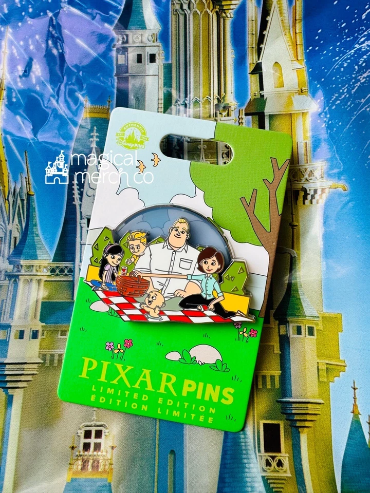 Prendedor 2024 Disney Parks Pixar Picnic Moments The Incredibles LE 2250 Foto 1 de 1