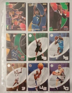 1 Plastic Sheet NBA 5 Fleer ‘04-’05 & 4 Skybox 1996 Cards USA Olympic LN Rare 01 - Picture 1 of 2