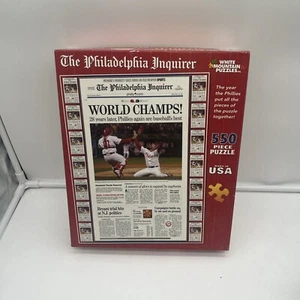 White Mountain Puzzle 2008 MLB Philadelphia Phillies World Champs 550 Piece - Picture 1 of 8