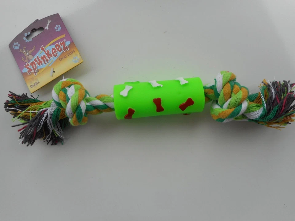 JUEGO DE 3 JUGUETES MASTICABLES CUERDA VINILO MULTICOLOR PERRO 10"    Foto 1 de 1