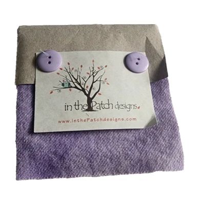 In the Patch Designs Hand 5" Sq  Over-Dyed Felted Charms  Wool Charm Pack Purple - Image 1 of 4