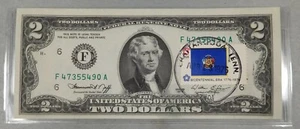 1976 Stamped $2.00 WISCONSIN STAMP - post marked april 13, 1976 Chattanooga, Tn - Picture 1 of 1