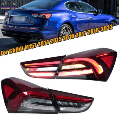 1 Set LED Tail Light Rear Brake Lamp For Ghibli M157 2014 2015 2016 2017-2022 - Image 1 of 4