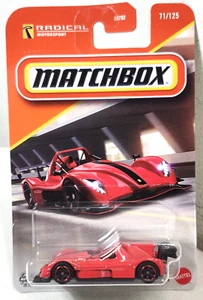 2025 Matchbox Radical SR3 XXR Red Car 1/64 Toy Vehicle Mattel NEW - Picture 1 of 7