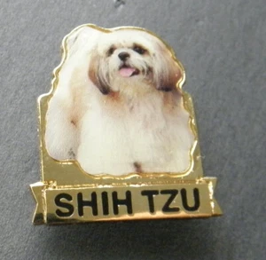 SHIH TZU DOG LAPEL PIN BADGE 7/8 INCH - Picture 1 of 1