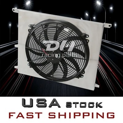 Cubierta de aluminio + ventilador de 16" para 92-99 BMW E36 M3/Z3/320i 323i 325i 328i 2,0 L-3,0 L l6 Foto 1 de 4