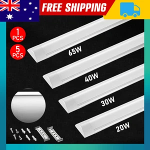 1-10 PCS LED Slim Ceiling Batten Light Daylight 60/90/120CM 6500K 4FT Coolwhite - Picture 1 of 12