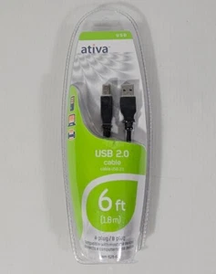 Ativa USB 2.0 Cable 6 ft Connect Computers Printers NEW - Picture 1 of 4