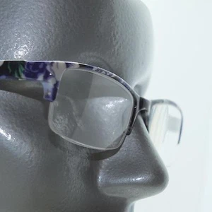 Beautiful Bouquet Floral Frame Reading Glasses +2.25 Lens Purple Flowers - Picture 1 of 4