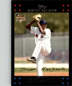 2007 TOPPS RC #646 DEVERN HANSACK BOSTON RED SOX