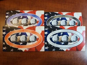 2000 State Quater Collection Denver Philadelphia Gold And Platinum Complete Set - Picture 1 of 3