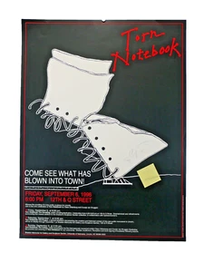 Claes Oldenburg signed TORN NOTEBOOK autograph POSTER Sculptor NEBRASKA Pop ART - Picture 1 of 13