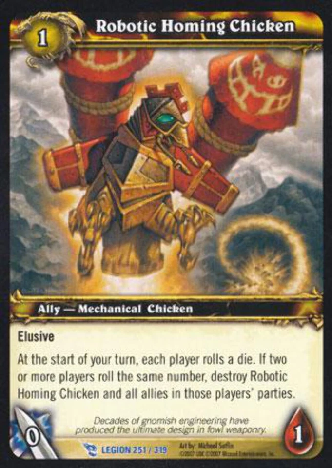 World of Warcraft TCG Robotic Homing Chicken - March of the Legion 251/319 - Image 1 of 1