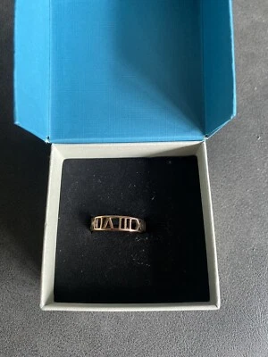 Anillo Número Romano Oro Rosa Talla 10 Foto 1 de 2