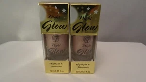 w7 NIGHT GLOW Highlight & Illuminate .35 fl oz LOT OF 2 - Picture 1 of 1