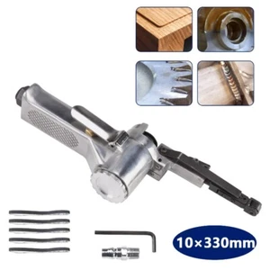 Levigatrice a nastro 10 mm 330 mm levigatura lucidatura veicoli assortiti utensili pneumatici UK - Foto 1 di 9