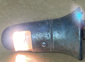 Vintage ￼1940's 1950's Chevrolet License Plate Lights Original OEM - Foto 1 di 9