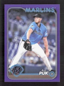 Aggiornamento Topps 2024 A.J. PUK #US330 Meijer Esclusivo Viola Parallelo - Foto 1 di 2