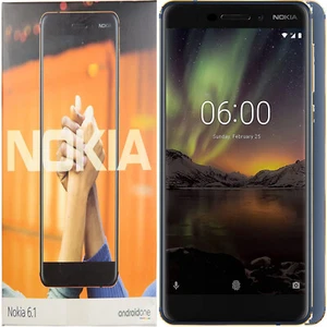 Nokia 6.1 4G Blue 64GB + 4GB Dual-SIM Factory Unlocked GSM TA-1043 NEW - Picture 1 of 5