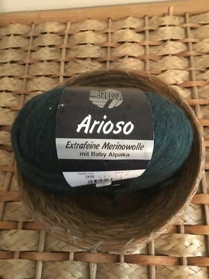 Lana Grossa ARIOSO - Aran Wt Merino/Alpaca/Nylon blend yarn color 09 Forest - Image 1 of 4
