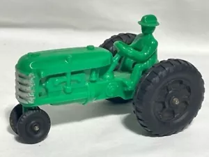 Vintage Slik Toys? Green NF Farm Tractor w/ Man - Picture 1 of 2