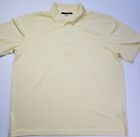 Greg Norman Play Dry Men's Short Sleeve Yellow Polo Golf Shirt (Xl)