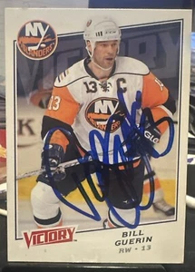 Bill Guerin Signed 2008-09 Upper Deck Victory Card #72 Islanders - Picture 1 of 2