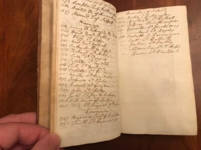 1810 Antique DIARY Farming JOURNAL Estate CALENDAR Beauchief Hall ENGLAND UK - Image 1 of 4