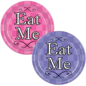Alice In Wonderland 7 Inch Plates Paper 8 Per Pack Party Tableware Supplies - Picture 1 of 1