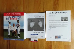 CAL RIPKEN Jr and BILLY signed PLAY BASEBALL 2003 1st Book PSA AD03276 ORIOLES - Picture 1 of 5