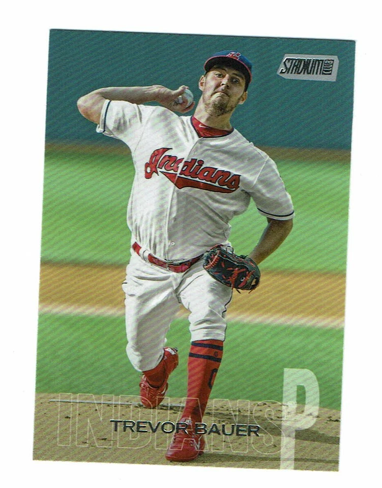 2018 Topps Stadium Club Trevor Bauer #124 Cleveland Indians - Image 1 of 1