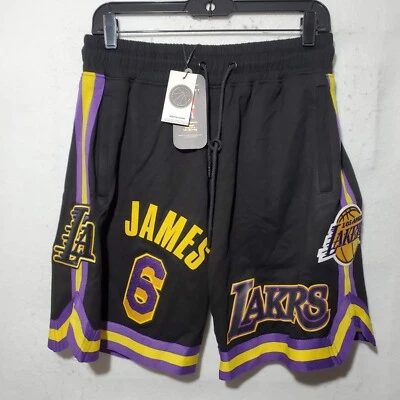 LeBron James Los Angeles Lakers Pro Standard Shorts Medium 2020 Black NWT  - Image 1 of 4