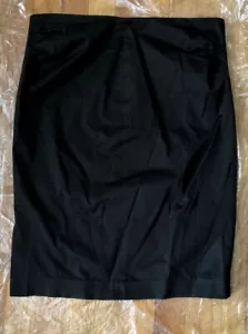 Gunex Skirt Women’s  Size 6 Cotton Made in Italy. Color Black - Picture 1 of 7