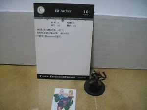 =Dungeons and Dragons D&D HARBINGER Elf Archer 21/80 with card= - Picture 1 of 1