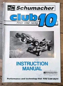 Schumacher Club 10 Instruction Manual. Vintage, GOOD CONDITION FREE P&P - Picture 1 of 2