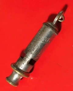Vintage Emca Boy Scout 82mm general Service Whistle - Stepped Cap Circa 1940's - Picture 1 of 4