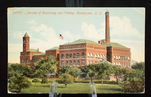 Postcard Bureau of Engraving And Printing Washington DC Posted 1915 - Picture 1 of 10