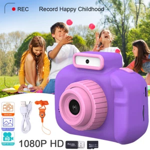 Kinder Kamera Spielzeug Weihnachten Geburtstag Geschenke für Jungen 1080P HD Digital Videokamera - Bild 1 von 23